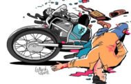 अपघातग्रस्त मोटरसायकलची चोरी